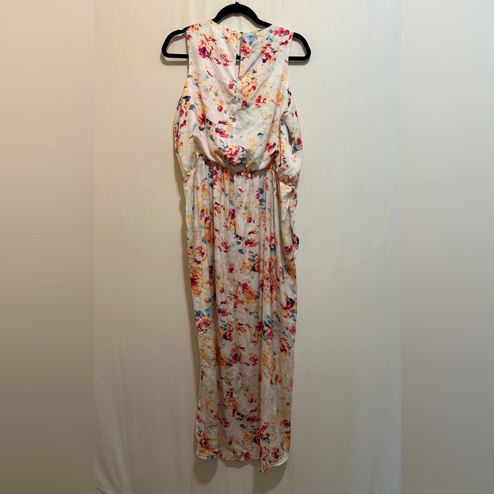 Metaphor Colorful Light Sleeveless Wrap Dress - Picture 3 of 9